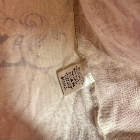 Vintage blues clothing tattoo newspaper ποΈ style top bling rhinestone studs πΉ - Picture 8 of 11